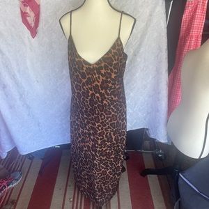 J. Crew Leopard Slipdrrss. Size 8.